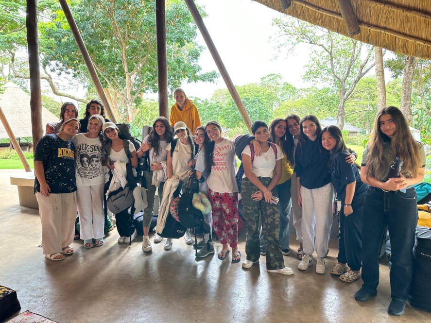 Girls taking picture together